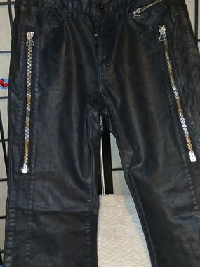 PRPS Black Men's Bootcut Jeans with Silver Zip Accents